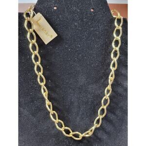 Vintage Lisner Gold toned chain choker 16"